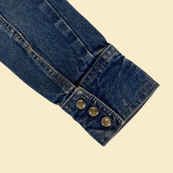 Vintage Y2K denim dress, size 7/8 Mary-Kate Ashley 2000s faded cotton midi dress - Picture 5 of 8